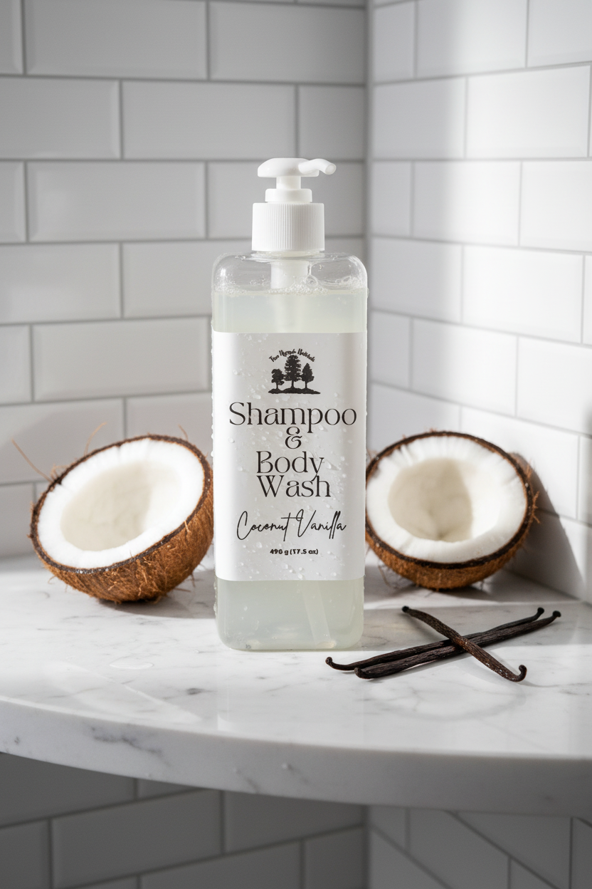 Coconut Vanilla Shampoo & Body Wash